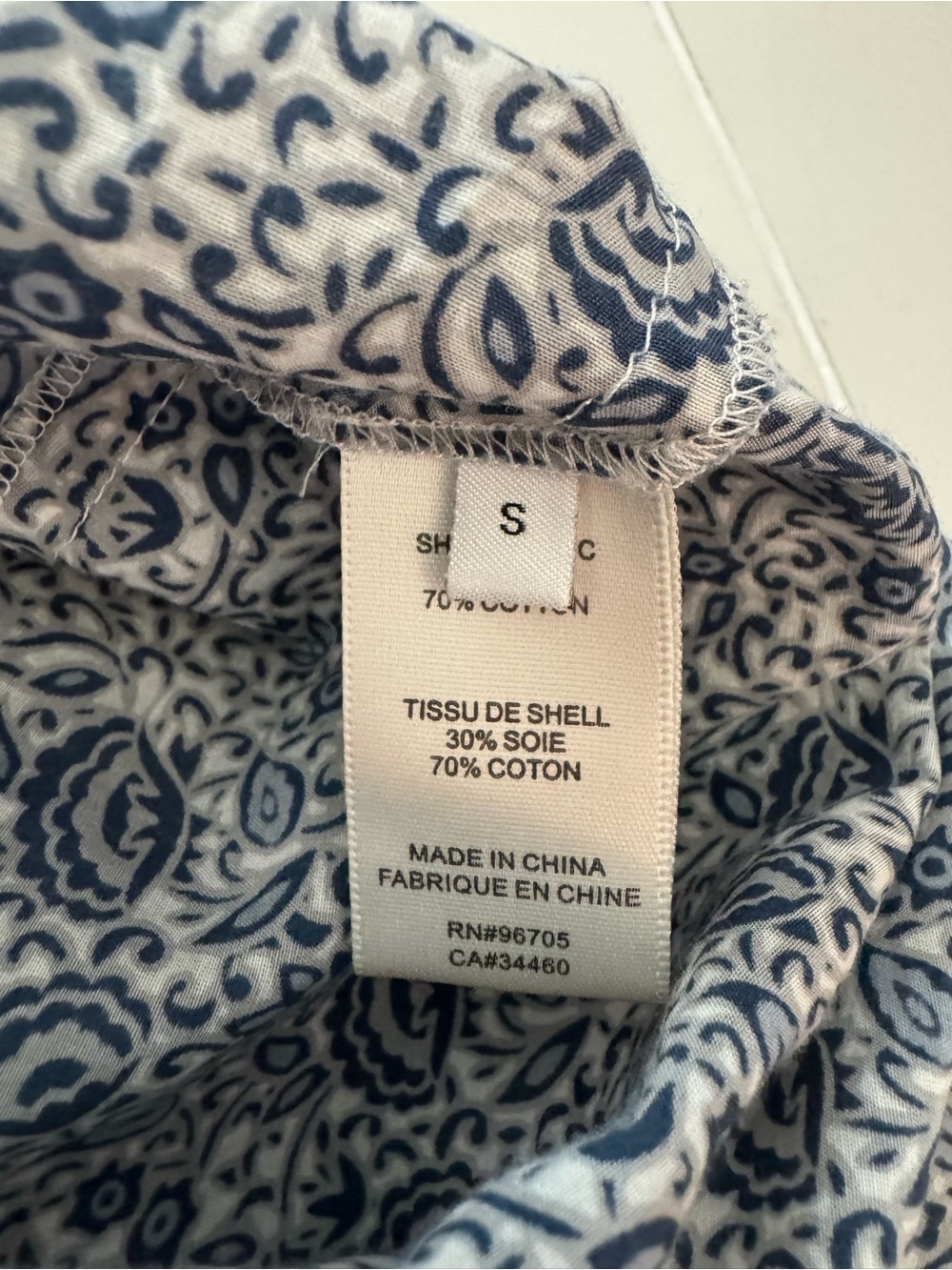 Rebecca Taylor Rent the Runway Blue/White Vine Print Dress, Parties Date Beach S - Picture 9 of 9